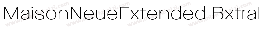 MaisonNeueExtended BxtraBold字体转换